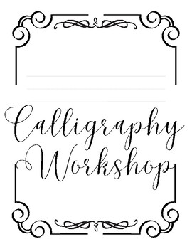 Preview of Calligraphy Workbook