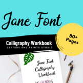 Calligraphy Workbook, Lettering Worksheets Practice Sheets