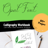 Calligraphy Workbook, Lettering Worksheets Practice Sheets
