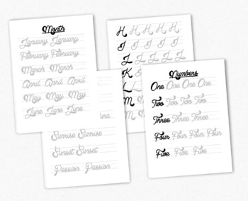 Printable Handwriting Practice Sheets Graphic by narinari32 · Creative  Fabrica