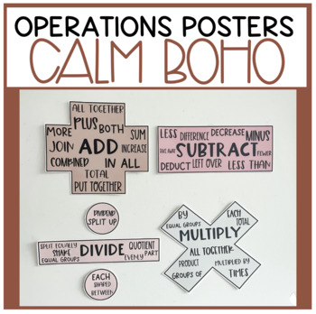 Preview of Calm Boho Operations Posters