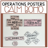 Calm Boho Operations Posters