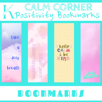 Preview of Calm Bookmarks - Positivity Bookmarks