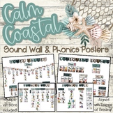 Calm Coastal Classroom Decor | Sound Wall & Phonics Posters