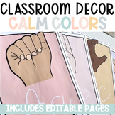 Pastel Classroom Decor Bundle Classroom Schedule Template 