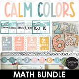 Pastel Math Posters Bundle - Calming Classroom Themes Decor