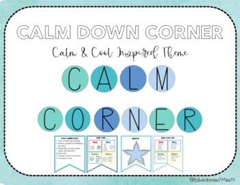Preview of Calm + Cool Calm Down Corner