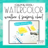 Calm & Cool Watercolor Weather and Seasons Chart