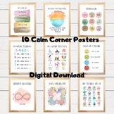 Calm Corner Posters for Visual Social-emotional Learning a