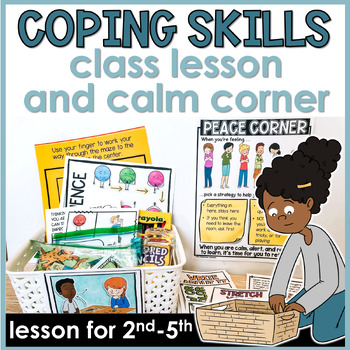 Preview of Calm Corner Signs and Coping Skills Lesson