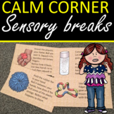 Calm Corner sensory brain breaks Burlap theme