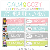 Calm & Cozy Collection - SCHEDULE CARDS | EDITABLE