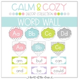 Calm & Cozy Collection - WORD WALL | EDITABLE