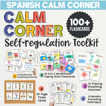 Preview of Calm Down Kit Binder Self Regulation Strategies Zen Den Zone Activities Corner