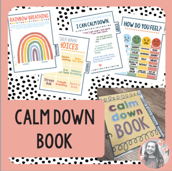 Preview of Calm Down Book • EDITABLE