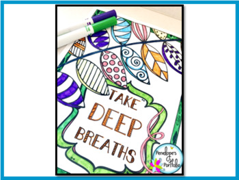 Calm Down Printables: Calm Down Coloring Pages and Letter | TpT