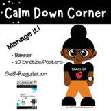 Calm Down Corner - Banner with 10 Emotion Posters