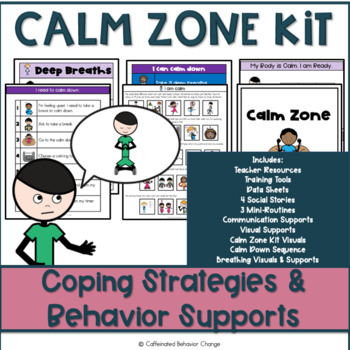 Preview of Calm Down Corner || Behavior Supports, Visuals, + More!