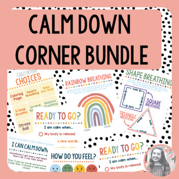 Preview of Calm Down Corner Bundle • EDITABLE