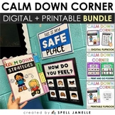 Calm Down Corner Center Printable and Digital BUNDLE for B