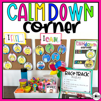Preview of Calm Down Corner | Calm Down kit | Social Emotional Learning | SEL Calm Down
