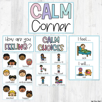 Calm Down Corner Kit by Tales From Miss D | TPT