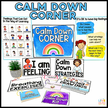 Calm Down Corner Kit Posters & Strategies Calm Down Corner Printables