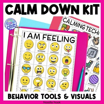 Preview of Calm Down Corner Kit - Strategies, Posters, Social Story and Guides for Behavior