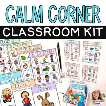 Preview of Calm Corner Kit Social Emotional Coping Tools and Strategies