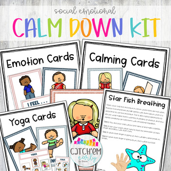Calm Down Corner Kit for Preschool-Pre-K Social Emotional by Catch'em Early