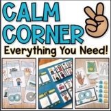 Calm Down Corner Lesson, Centers, Visuals, and Lapbook