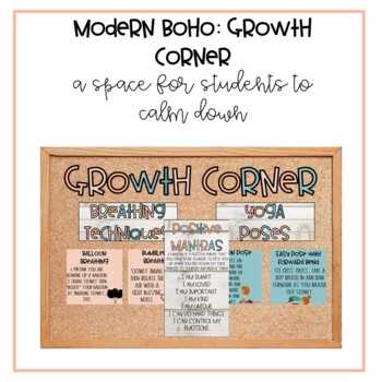 Preview of Calm Down Corner | MODERN BOHO THEME