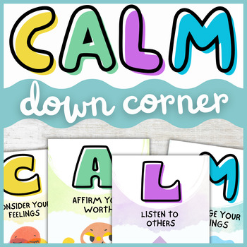 Calm Down Corner Posters | Strategies and Techniques | Break Area Decor Kit