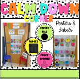 Calm Down Corner Self Regulation Posters and Labels