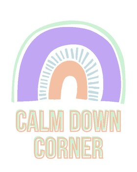 Preview of Calm Down Corner Wall Art