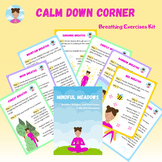 Calm Down Corner: breathing exercises posters