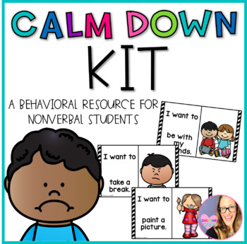 Preview of Calm Down Kit- A Resource for Nonverbal Students