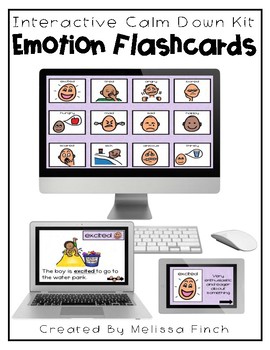 Preview of Calm Down Kit- Interactive Emotion Flashcards