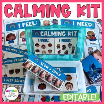 Preview of Calm Down Kit For Calming Corner In Special Education