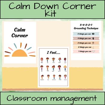 Calm Down Kit|Posters, Breathing Strategies, and Yoga cards | TPT