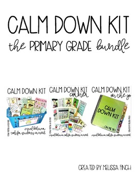Preview of Calm Down Kit- Social Emotional Learning Strategies and Visual Supports