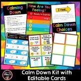 Calm Down Kit with EDITABLE Cards