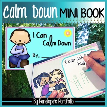 Preview of Calm Down Mini Book - Calm Down Corner - Coping Skills (SEL)