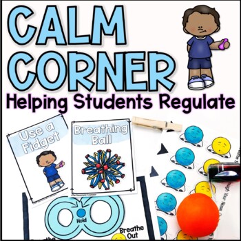 Preview of Classroom Calm Corner Signs and Coping Skills Lesson