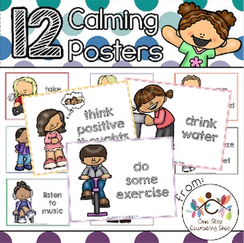 Preview of Calm Down Posters & Coloring Pages