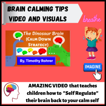 Preview of Calm Down Self Regulation Strategies ( The Dinosaur Brain, SEL learning)