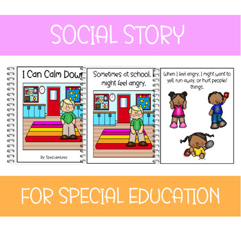 Calm Down Book Social Story by The Alternative Way to Pre-K