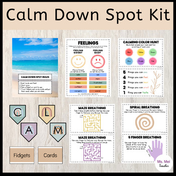 Calm Down Kit Small Box Printables with Coping Skills Cards – Counselor Keri