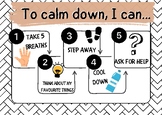 Self-Calming Strategies Poster: Helping Students Navigate 