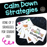 Calm Down Strategies Ring
